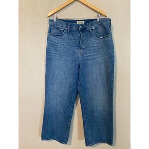 Madewell Slim Wide-Leg Crop Jeans SZ 34